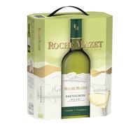 Roche Mazet - Vin Blanc Sauvignon (3L) - IGP Pays d’Oc - Bag in Box, Blanc, 3000 milliliters