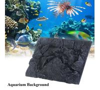 Roche Noir 3D Fond de Decor Réaliste Pr Aquarium Vivarium En Mousse PU 600*450mm L51151