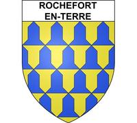 Rochefort-en-Terre 56 ville sticker blason écusson autocollant adhésif - Taille : 17 cm