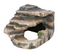 Rocher d'angle avec grotte et plateforme 16 x 12 x 15 cm. pour reptile.