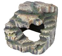 Rocher d'angle avec grotte et plateforme 19 x 17 x 17