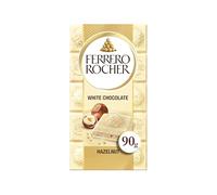ROCHER Ferrero rocher tablette chocolat blanc noisettes, 90g