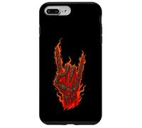 Rocher Flamboyant sur Main de Squelette, Art de Panneau Rock and Roll Coque pour iPhone 7 Plus/8 Plus