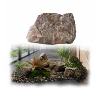 Rocher paysager artificiel, faux rocher léger en mousse polyuréthane | Rocher cache-regard pour jardin, aquarium, plantes d'intérieur et aménagement paysager extérieur(33x23x23cm)