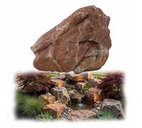 Rochers artificiels, rochers paysagers légers en mousse polyuréthane | Pour jardin, cache-regard, cour, terrasse et décoration intérieure ou extérieure(Giallo,35x22x27cm)