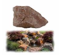 Rochers artificiels, rochers paysagers légers en mousse polyuréthane | Pour jardin, cache-regard, cour, terrasse et décoration intérieure ou extérieure(Giallo,35x24x17cm)