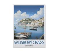 Rochers de Salisbury Écosse，1000 Pièces Puzzles - Jeux Éducatifs Jouets Joli Cadeau Assemblage Puzzles pour Adultes（38x26cm）-FJ28
