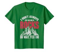 Rochers Drôle Cadeau pour Le Géologue Science Géologie T-Shirt, Enfant, Vert Kelly, 12 Ans