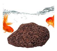 Roches d'aquarium pour aquarium - décor de pierre volcanique rouge, roche de lave naturelle | Poreux Biofilter Aquarium Water Cleaner, Decorative Oner Absorbing Rock with Minerals for Aquatic