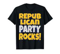 Roches du Parti républicain - Esprit Patriotique Audacieux T-Shirt Graphique avec Valeur