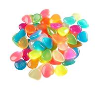 Roches Lumineuses,30/50 pièces galets colorés imperméables - Galets lumineux de jardin paysager | Pour Aménagement Extérieur, Patio, Chemin, Aquarium, Pots De, Jardin, Arrière-Cour, Décoration