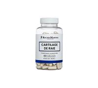 Roches Marines - Complément alimentaire Cartilage de raie - Soutien des articulations - Source de calcium, phosphore, collagène, glucosamine, chondroïtine - 180 gélules - Développé en France
