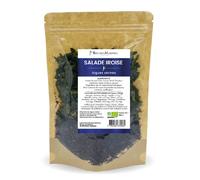 Roches Marines - Salade Iroise - Nori, Laitue de mer, Dulse - Mélange de 3 algues pour aromatiser vos soupes, crèmes et salades - Sachet de 50g - Fabriqué en France