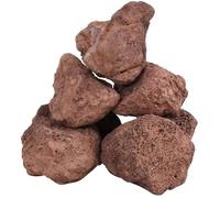 Roches volcaniques - vidaXL - 25 kg - Rouge - 10-30 cm - Naturelles et sûres