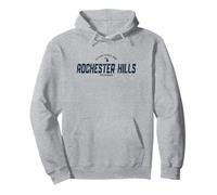 Rochester Hills Michigan MI Journal de Sport Vintage Bleu Marine Sweat à Capuche