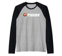 Rochester Institute of Technology RIT Tigers Logo Manche Raglan