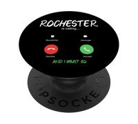 Rochester m'appelle et Je Dois Voyager à New York PopSockets PopGrip Adhésif