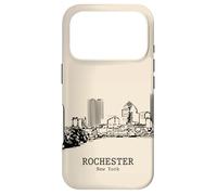 Rochester New York Vintage Skyline Dessin Coque pour iPhone 17 Pro