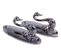 Rochet de Cygne en Alliage de Zinc, Crochet de Mur de Coupe de fenêtre Crochet/Cintre en Forme d'animal Chapeau de Manteau de Style Robuste, Rustique, Cadeaux décoratifs-pour la Maison Salon sa Gris