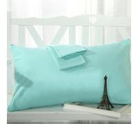 ROCILA 1 taie d'oreiller en Pur Coton égyptien Doux 300 Fils au Pouce carré, taie d'oreiller de Couleur Unie, Multicolore