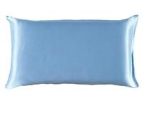 ROCILA 1PC/2pcs Pure Satin Soie Douce Taie d'oreiller Housse de Coussin de Literie Housse de Coussin Rectangulaire Taies d'oreiller Doublures de Lit Multicolore