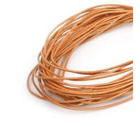 ROCILA Corde en Cuir véritable de 1 à 3 mm, 17 Couleurs, 5 m, Cordon élastique Rond en Cuir de bœuf pour vêtements, Chaussures, Bijoux, matériaux de Fabrication