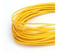 ROCILA Corde en Cuir véritable de 1 à 3 mm, 17 Couleurs, 5 m, Cordon élastique Rond en Cuir de bœuf pour vêtements, Chaussures, Bijoux, matériaux de Fabrication