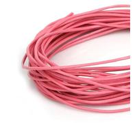 ROCILA Corde en Cuir véritable de 1 à 3 mm, 17 Couleurs, 5 m, Cordon élastique Rond en Cuir de bœuf pour vêtements, Chaussures, Bijoux, matériaux de Fabrication