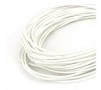 ROCILA Corde en Cuir véritable de 10 mètres, 1 à 3 mm, 17 Couleurs, 5 m, Cordon élastique Rond en Forme de bœuf pour vêtements, Chaussures, Bijoux, matériaux de Fabrication