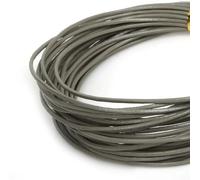 ROCILA Corde en Cuir véritable de 10 mètres, 1 à 3 mm, 17 Couleurs, 5 m, Cordon élastique Rond en Forme de bœuf pour vêtements, Chaussures, Bijoux, matériaux de Fabrication