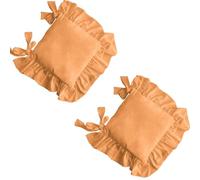 ROCILA Coussins de Chaise à Volants pour Chaise de Salle à Manger, Coussin de siège Vintage avec Attaches, Chaise de Cuisine antidérapante, Chalet de Campagne, Ferme, 2 pièces