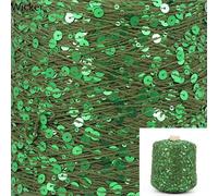 ROCILA Fil de Coton Fantaisie 500 g 6 mm/3 mm Paillettes Fil à Tricoter Fil Partenaire idéal Tricoter avec d'autres Fils