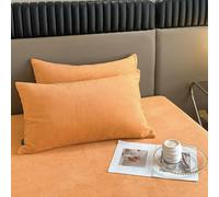 ROCILA Taie d'oreiller en Flanelle Chaude d'hiver, literie Confortable, taie d'oreiller de Couchage, taie d'oreiller en Tissu Velours de Couleur Unie