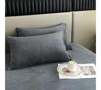 ROCILA Taie d'oreiller en Tissu Velours, taie d'oreiller de Couchage, taie d'oreiller de Couleur Unie, taie d'oreiller en Flanelle Chaude d'hiver