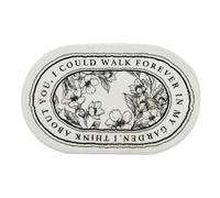 ROCILA Tapis de Bain antidérapant, paillasson Floral, Tapis Absorbant, Tapis d'entrée, Tapis de Sol pour Balcon, Salon, Salle de Bain, Cuisine, décoration en Peluche