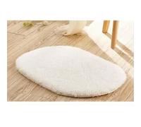 ROCILA Tapis de Salle de Bain antidérapants en Mousse à mémoire de Forme Tapis de Bain Ellipse Tapis de Bain Absorbant l'eau Douce Tapis de Sol de Toilette Tapis de Porte Tapis épais