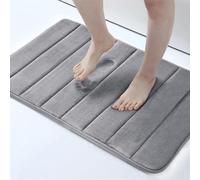 ROCILA Tapis de Salle de Bain en Mousse Ultra Doux et antidérapant, Tapis de Bain Absorbant l'eau, Tapis de Douche, Tapis de Sol de Salle de Bain