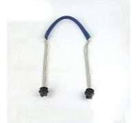 ROCILB 1 Paire Anses Longues en Cuir argentées à Double chaîne pour Sacs Cabas Obag pour Femmes