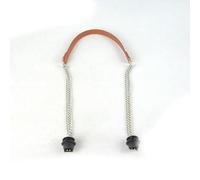 ROCILB 1 Paire Anses Longues en Cuir argentées à Double chaîne pour Sacs Cabas Obag pour Femmes