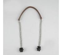 ROCILB 1 Paire Anses Longues en Cuir argentées à Double chaîne pour Sacs Cabas Obag pour Femmes