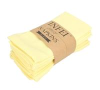 ROCILB Lot de 12 Serviettes de Table en Lin et Coton mélangés (40 x 40 cm), Douces et Pratiques pour la Maison.