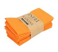 ROCILB Lot de 12 Serviettes de Table en Lin et Coton mélangés (40 x 40 cm), Douces et Pratiques pour la Maison.