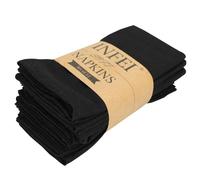 ROCILB Lot de 12 Serviettes de Table en Lin et Coton mélangés (40 x 40 cm), Douces et Pratiques pour la Maison.