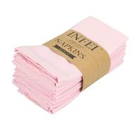 ROCILB Lot de 12 Serviettes de Table en Lin et Coton mélangés (40 x 40 cm), Douces et Pratiques pour la Maison.