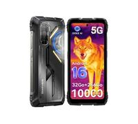 Blackview Smartphone incassable ROCK 3 – 6,78", 32+256Go, 10000mAh, Caméra thermique 108+50MP – Noir