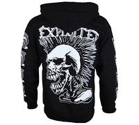 ROCK A BLOK Exploited (The) - Sweat Zippé Homme The Exploited - Mohican - Noir