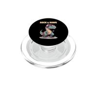Rock and Rawr Dinosaure T-Rex Mignon Punk Dino Drôle Rock Musique PopSockets PopGrip pour MagSafe