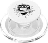 Rock and Roll Aunt Sunburst Médiator Logo PopSockets PopGrip pour MagSafe