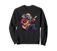 Rock and Roll avec cet éléphant à la guitare Sweatshirt