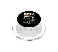 Rock and Roll Black Cat Drums Funny Rocker PopSockets PopGrip pour MagSafe